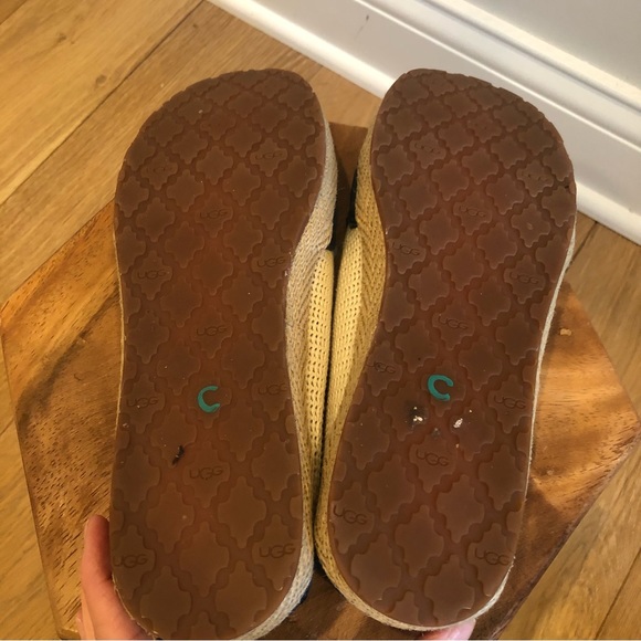 Ugg Navy and Ivory Slip On Flats - Size 9 - Picture 9 of 15